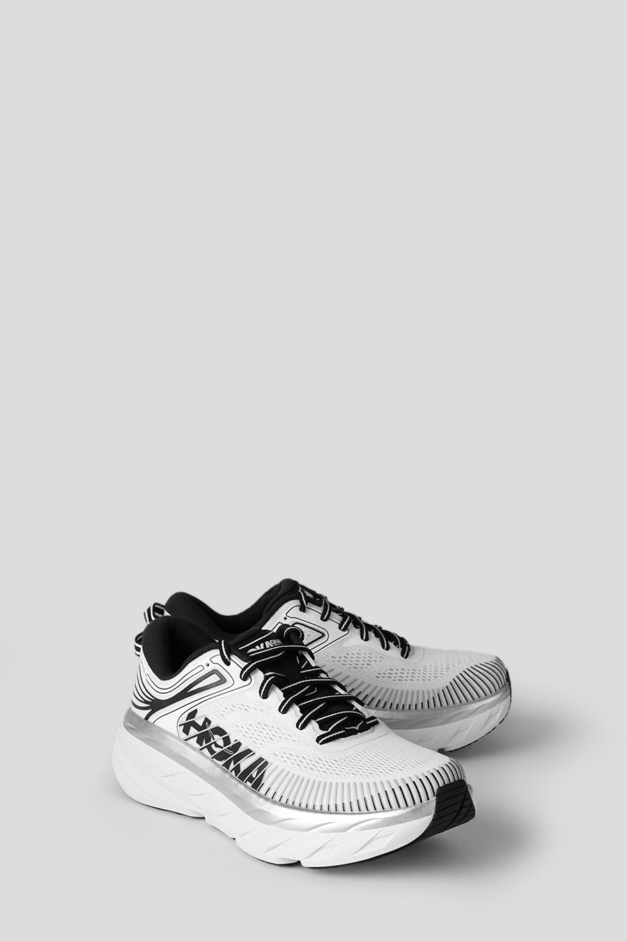 HOKA ONE ONE - SNEAKERS W BONDI 7 WHITE ET BLACK - LE LABO STORE