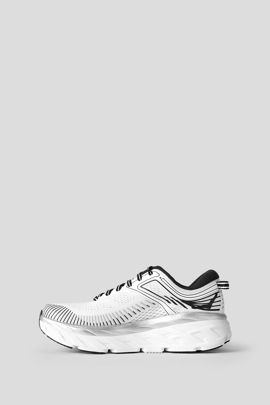 HOKA ONE ONE - SNEAKERS W BONDI 7 WHITE ET BLACK - LE LABO STORE