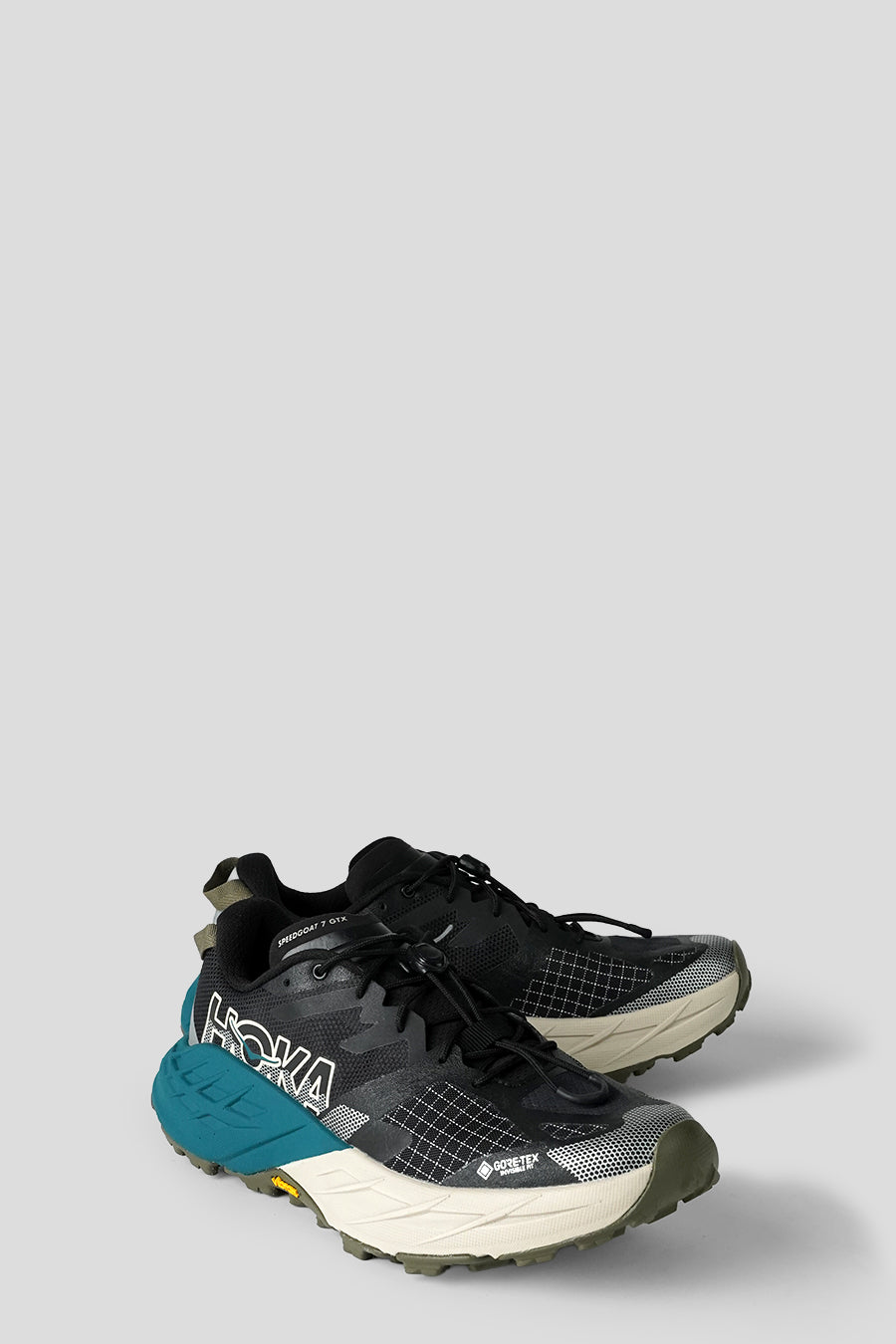 HOKA ONE ONE - TIDAL WAVE AND RIVER ROCK GREY SPEEDGOAT 7 GORE-TEX SNEAKERS - LE LABO STORE