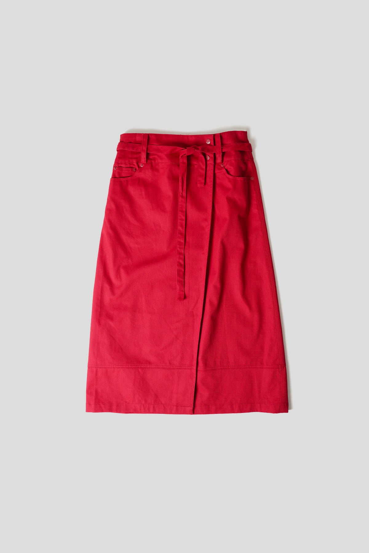 house of sunny - LOW RIDER WRAP SKIRT RED - LE LABO STORE