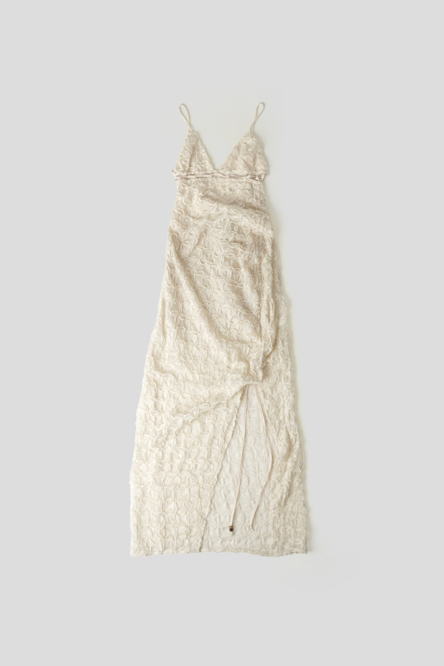 house of sunny - ROBE HERA APPLIQUE BLANC CASSÉ - LE LABO STORE