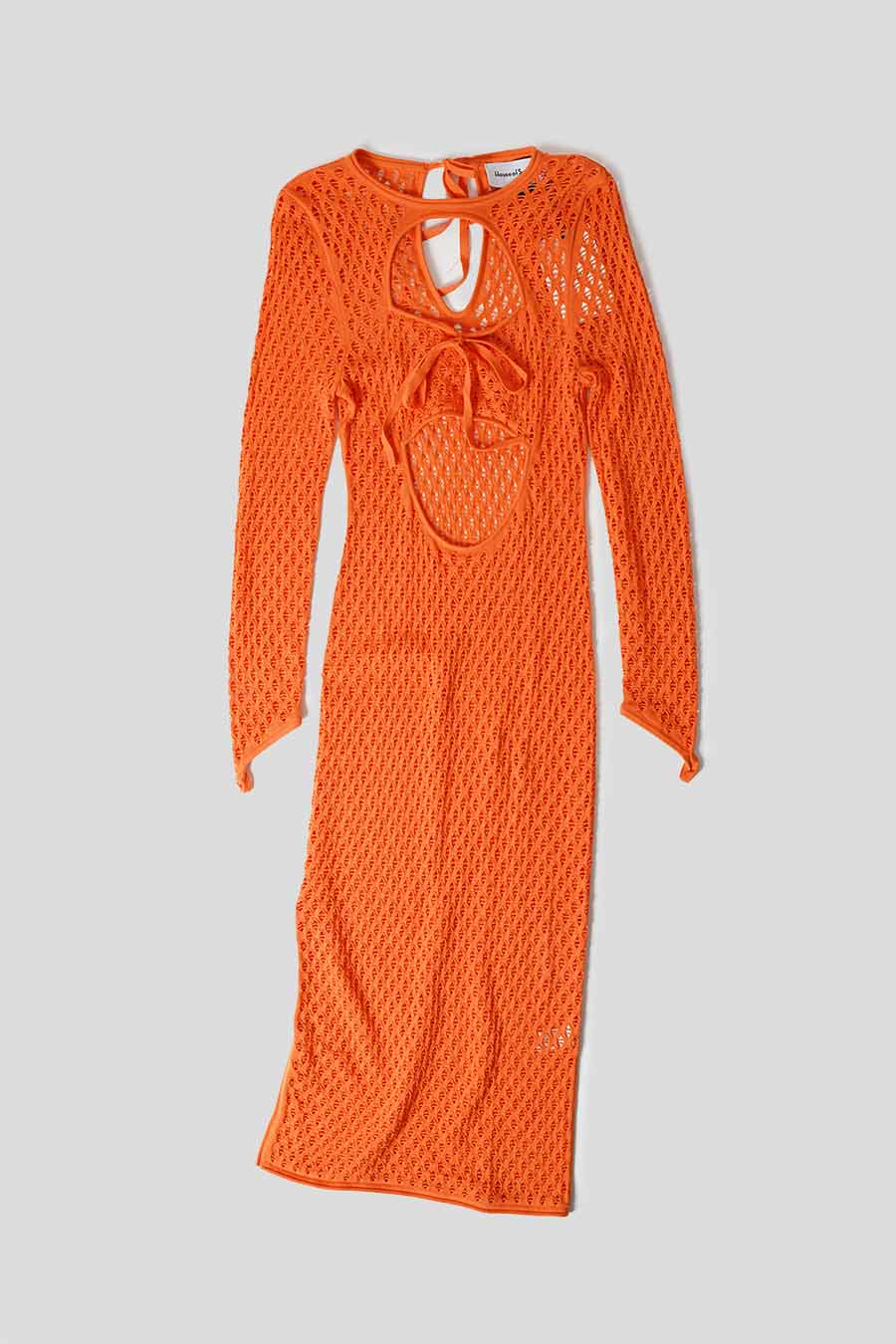 house of sunny - ORANGE KNITTED CAPTURE DRESS - LE LABO STORE