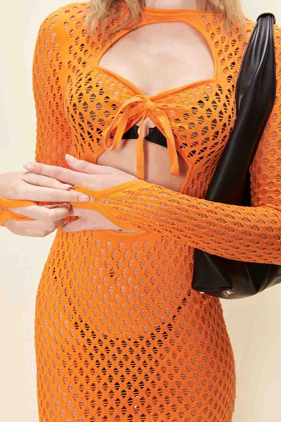 house of sunny - ORANGE TRICOT CAPTURE DRESS LE LABO STORE house of sunny - ORANGE TRICOT CAPTURE DRESS LE LABO STORE