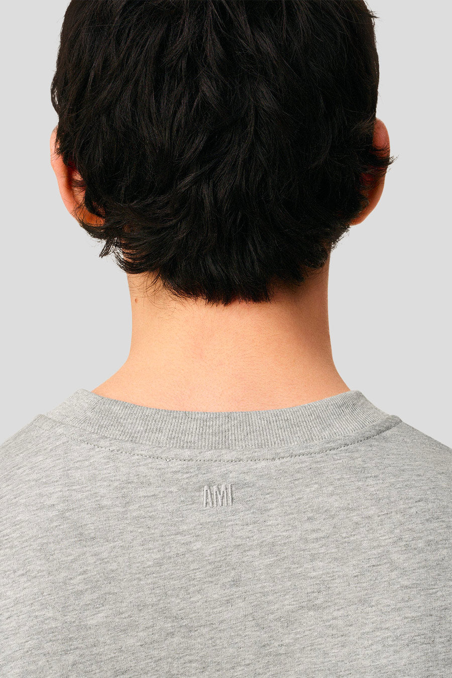 AMI PARIS - T-SHIRT CONTRASTED ADC GRIS - LE LABO STORE