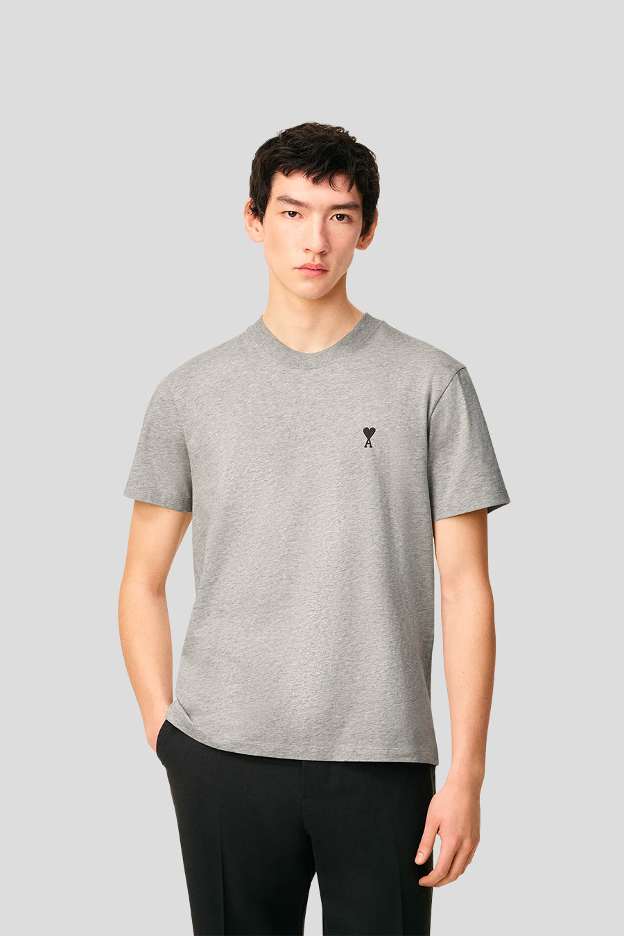 AMI PARIS - T-SHIRT CONTRASTED ADC GRIS - LE LABO STORE