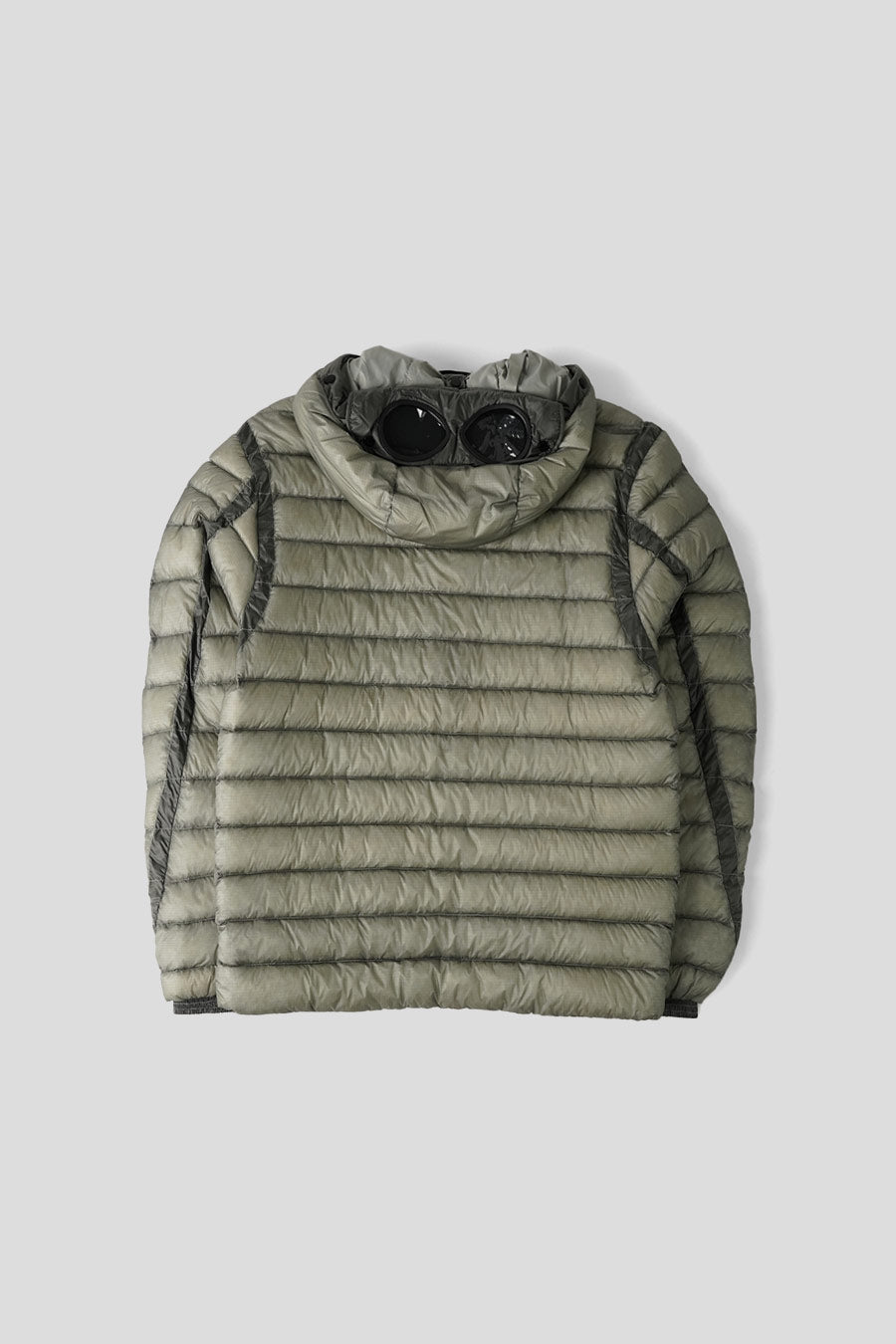 CP COMPANY - D.D. SHELL GOGGLE CHEST POCKET GREY DOWN JACKET - LE LABO STORE