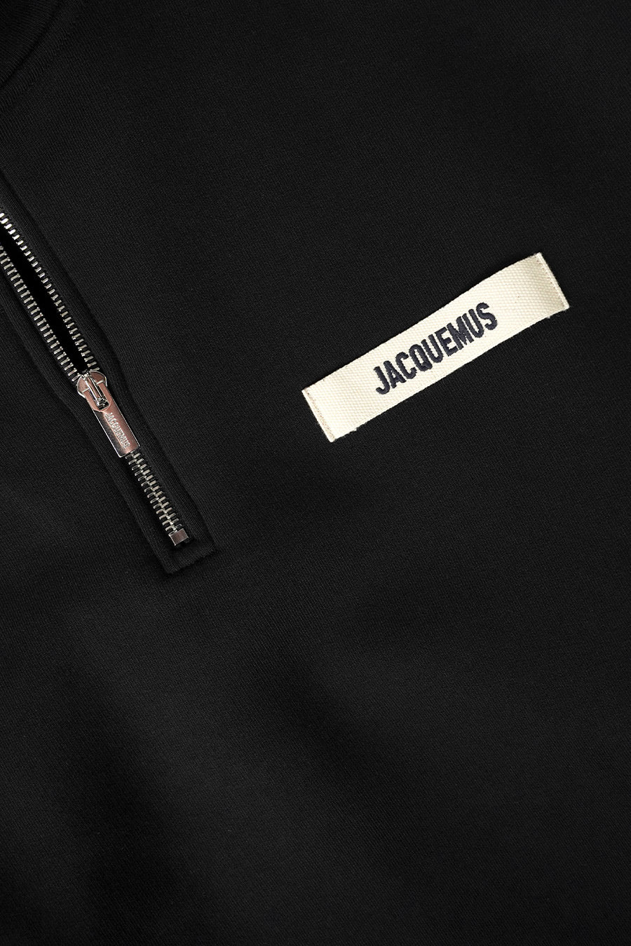 Jacquemus - BLACK GROS GRAIN TRUCKER PULLOVER - LE LABO STORE