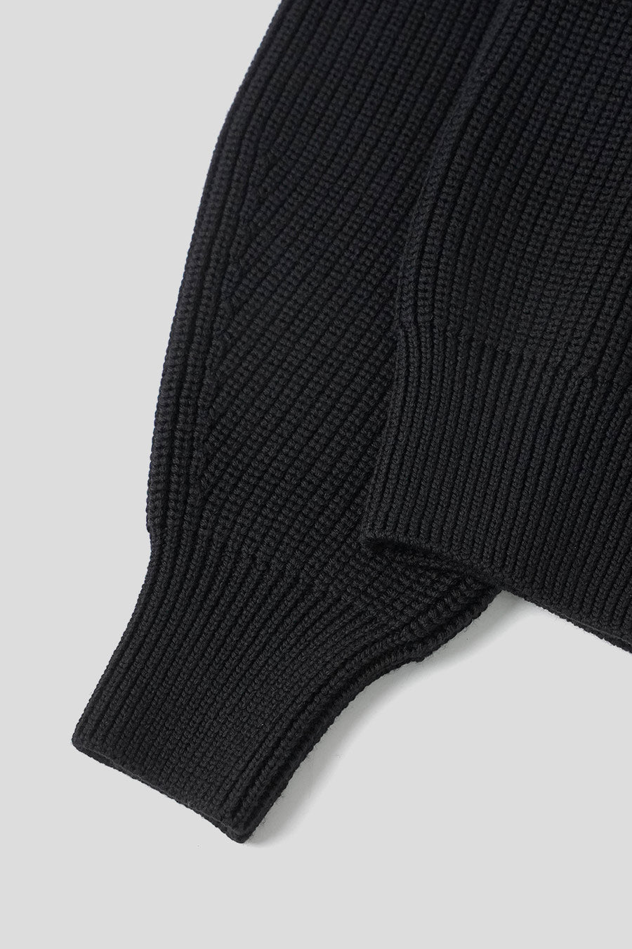 Jacquemus - LE CARDIGAN ZIPPÉ MERINO NOIR - LE LABO STORE