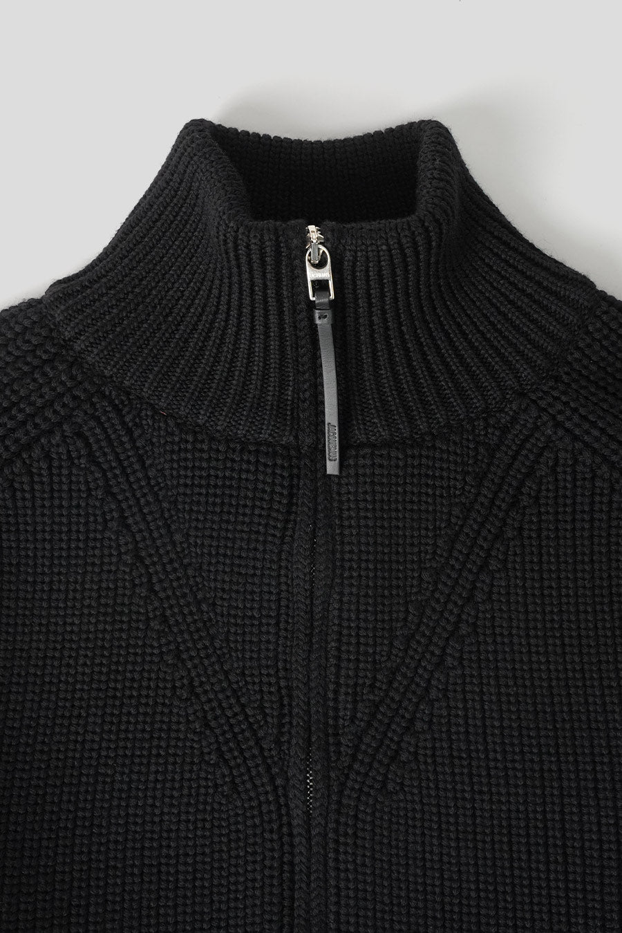 Jacquemus - LE CARDIGAN ZIPPÉ MERINO NOIR - LE LABO STORE
