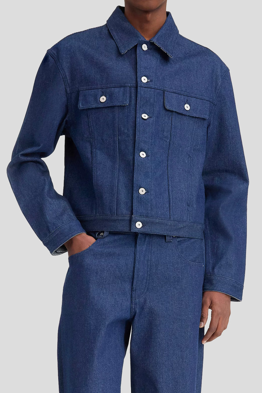 Jacquemus - NAVY DE-NIMES JACKET - LE LABO STORE