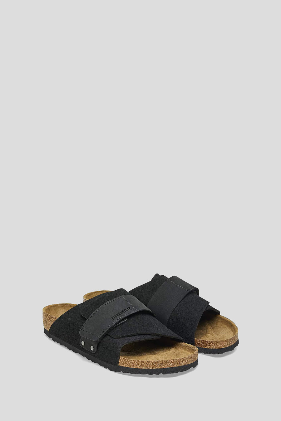BIRKENSTOCK - BLACK KYOTO NUBUCK SUEDE SANDALS - LE LABO STORE