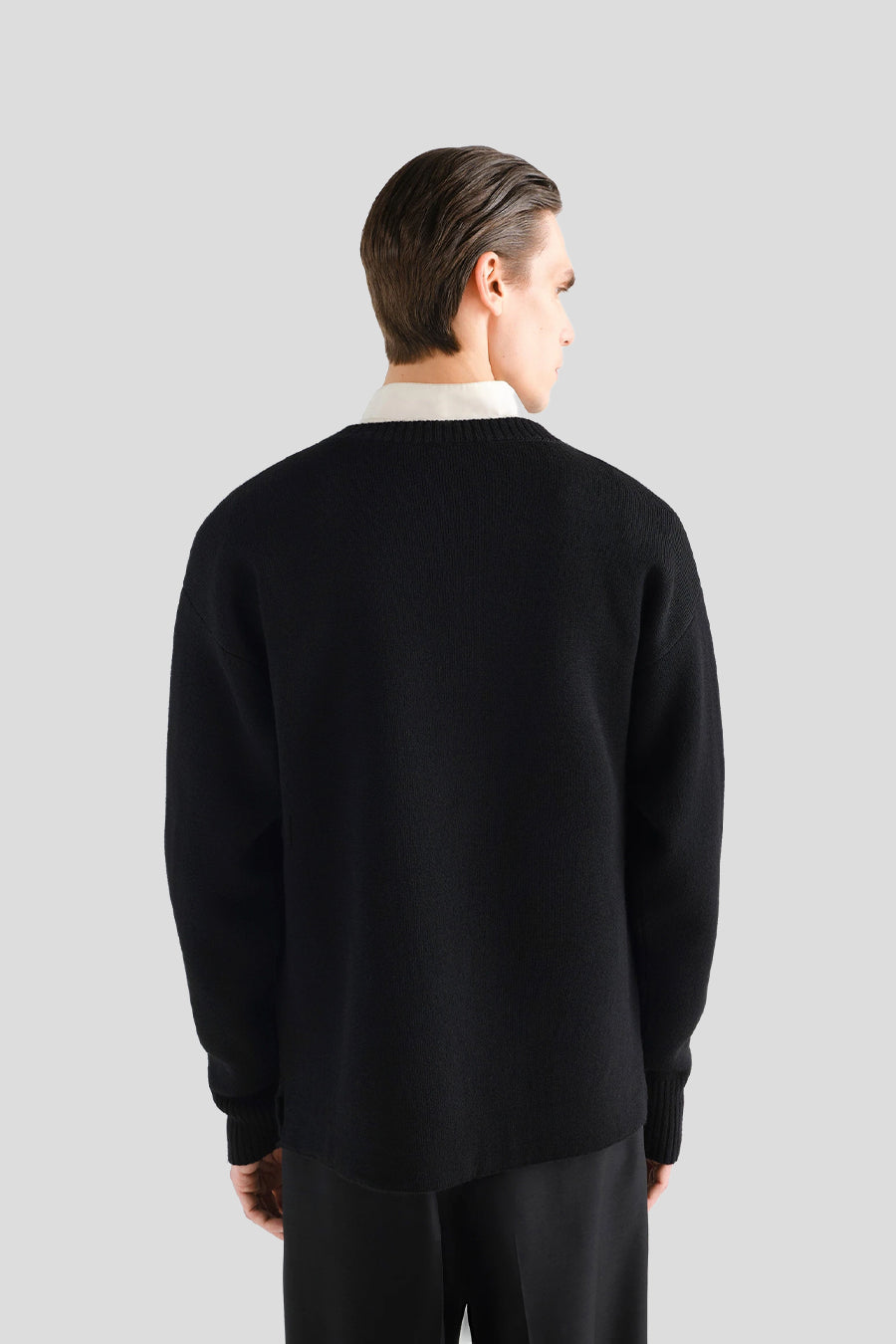 LEMAIRE - SWEATSHIRT BOAT NECK BLACK - LE LABO STORE