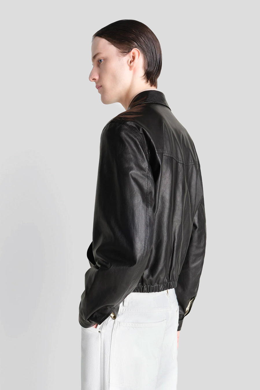 LEMAIRE - BLOUSON BIKER NOIR - LE LABO STORE