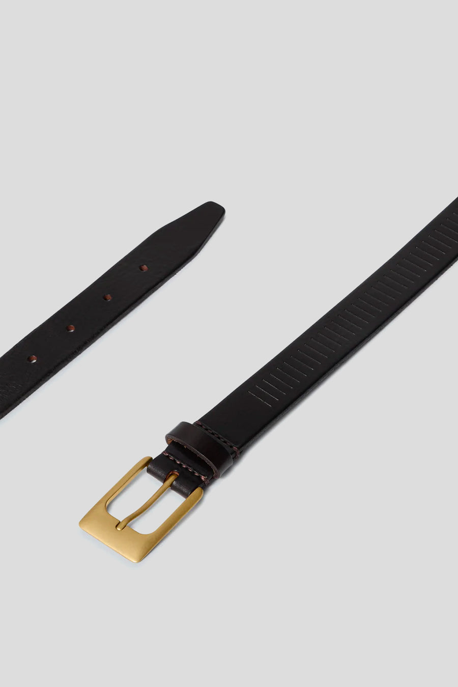 LEMAIRE - DARK BROWN RAIL 25 BELT - LE LABO STORE