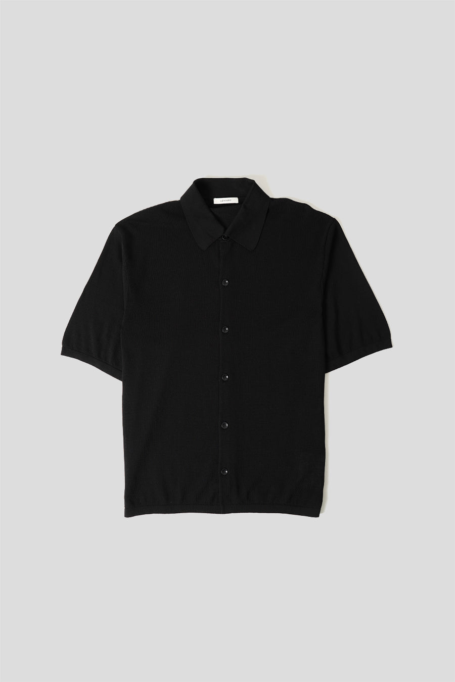 LEMAIRE - BLACK POLO SHIRT - LE LABO STORE