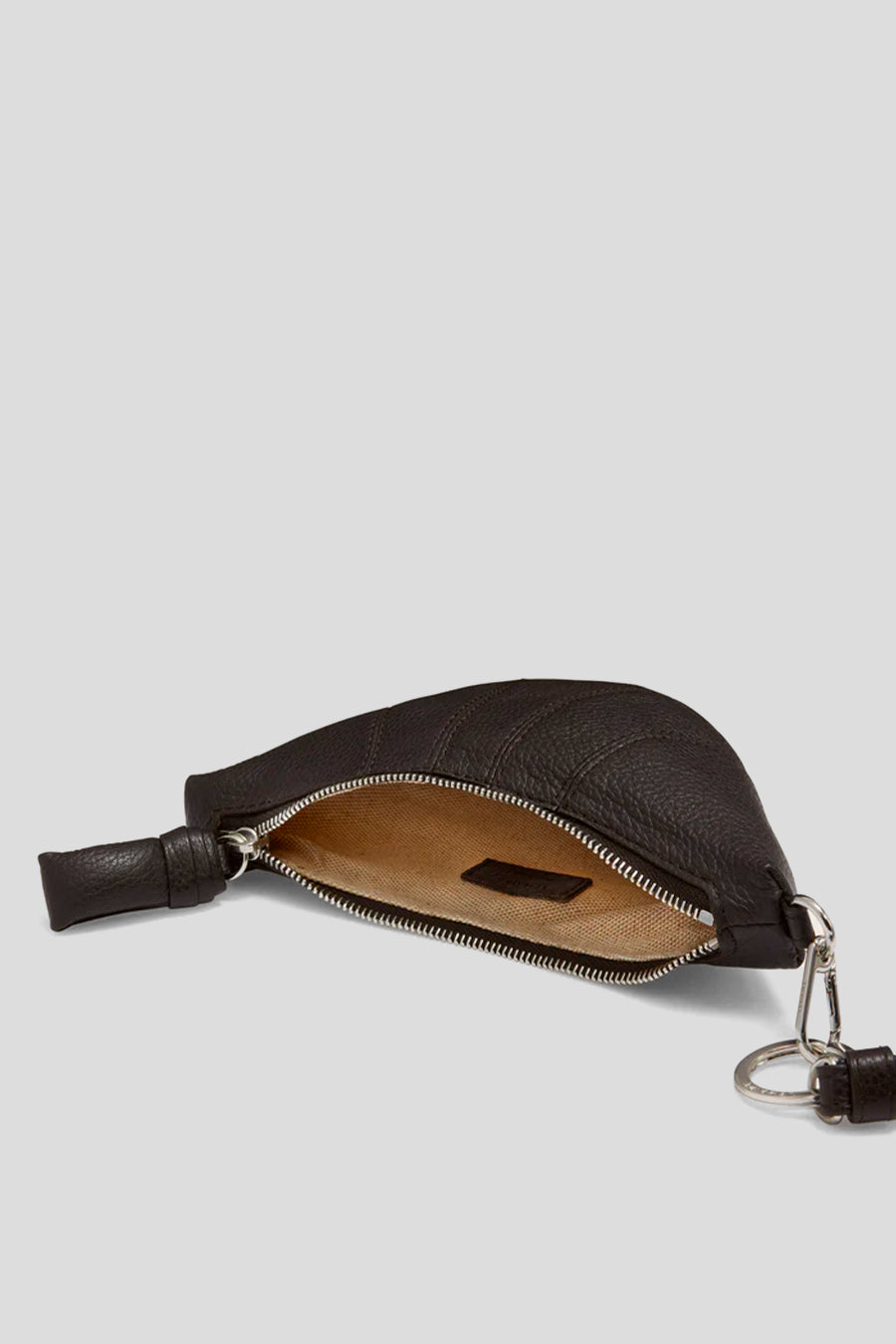 LEMAIRE DARK CHOCOLATE CROSSBODY CROISSANT COIN PURSE – LE LABO