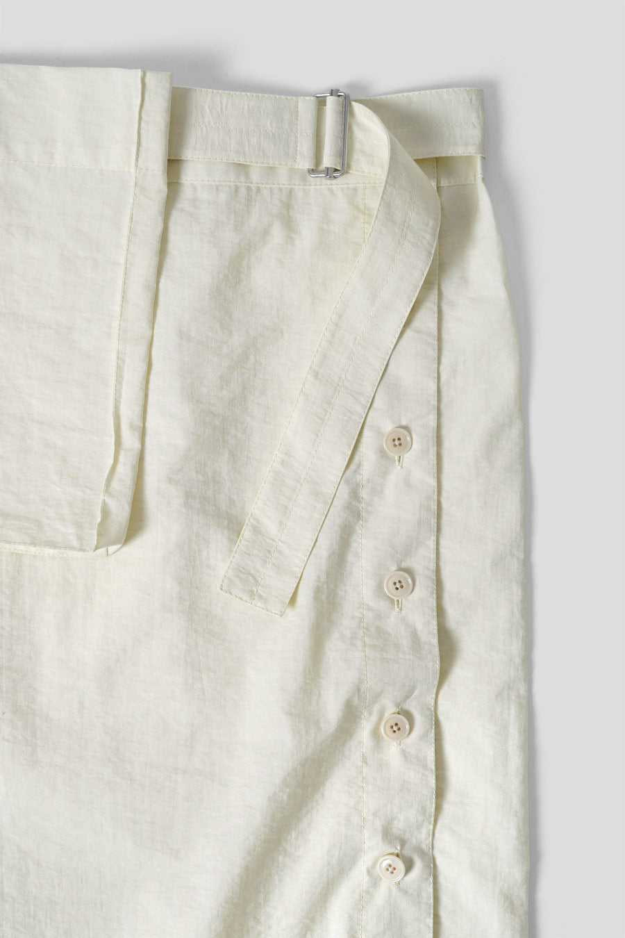 LEMAIRE - JUPE LONGUE PORTEFEUILLE JAUNE PÂLE - LE LABO STORE