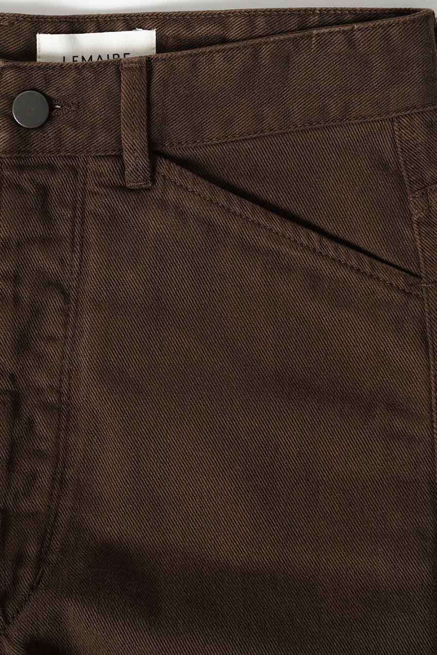 Espresso Curved 5 Pocket Pants in Garment Dyed Denim