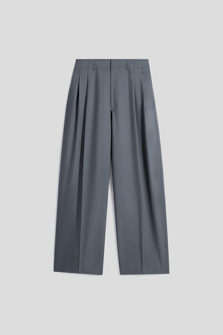 LEMAIRE - PANTALON PLEATED TAILORED GRIS FONCÉ - LE LABO STORE