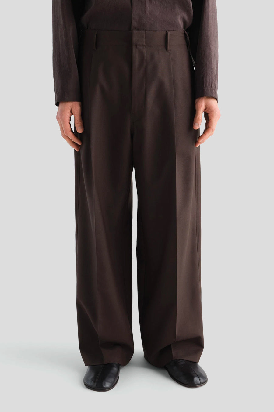 LEMAIRE - PANTALON SINGLE PLEAT TAILORED MOSS - LE LABO STORE