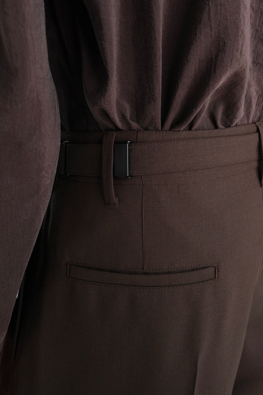 LEMAIRE - PANTALON SINGLE PLEAT TAILORED MOSS - LE LABO STORE