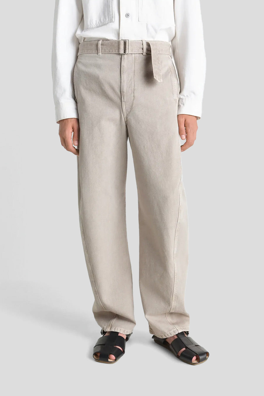 LEMAIRE - MOONSTONE TWISTED BELTED PANTS - LE LABO STORE