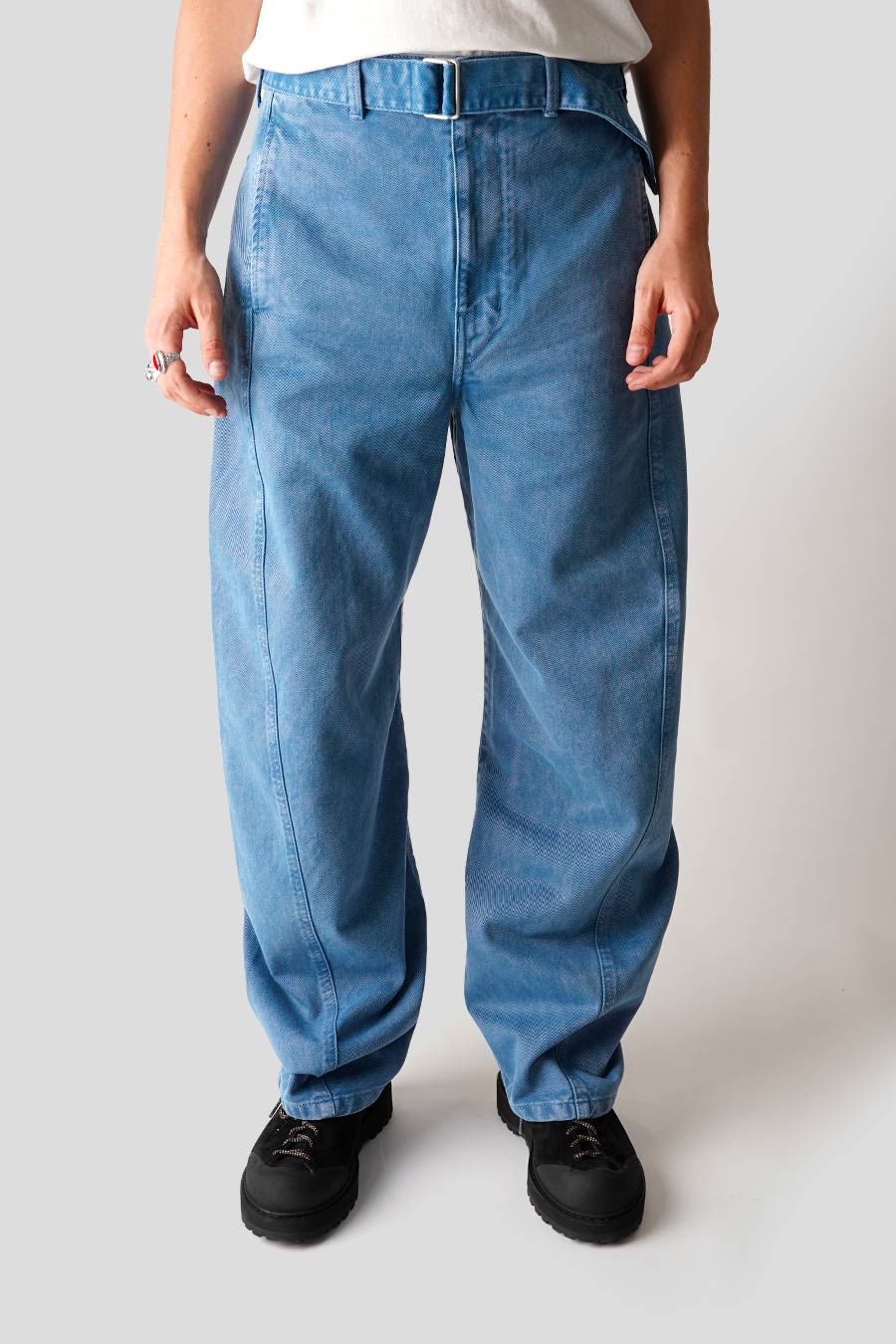 LEMAIRE - PANTALON TWISTED CEINTURÉ BLEU - LE LABO STORE