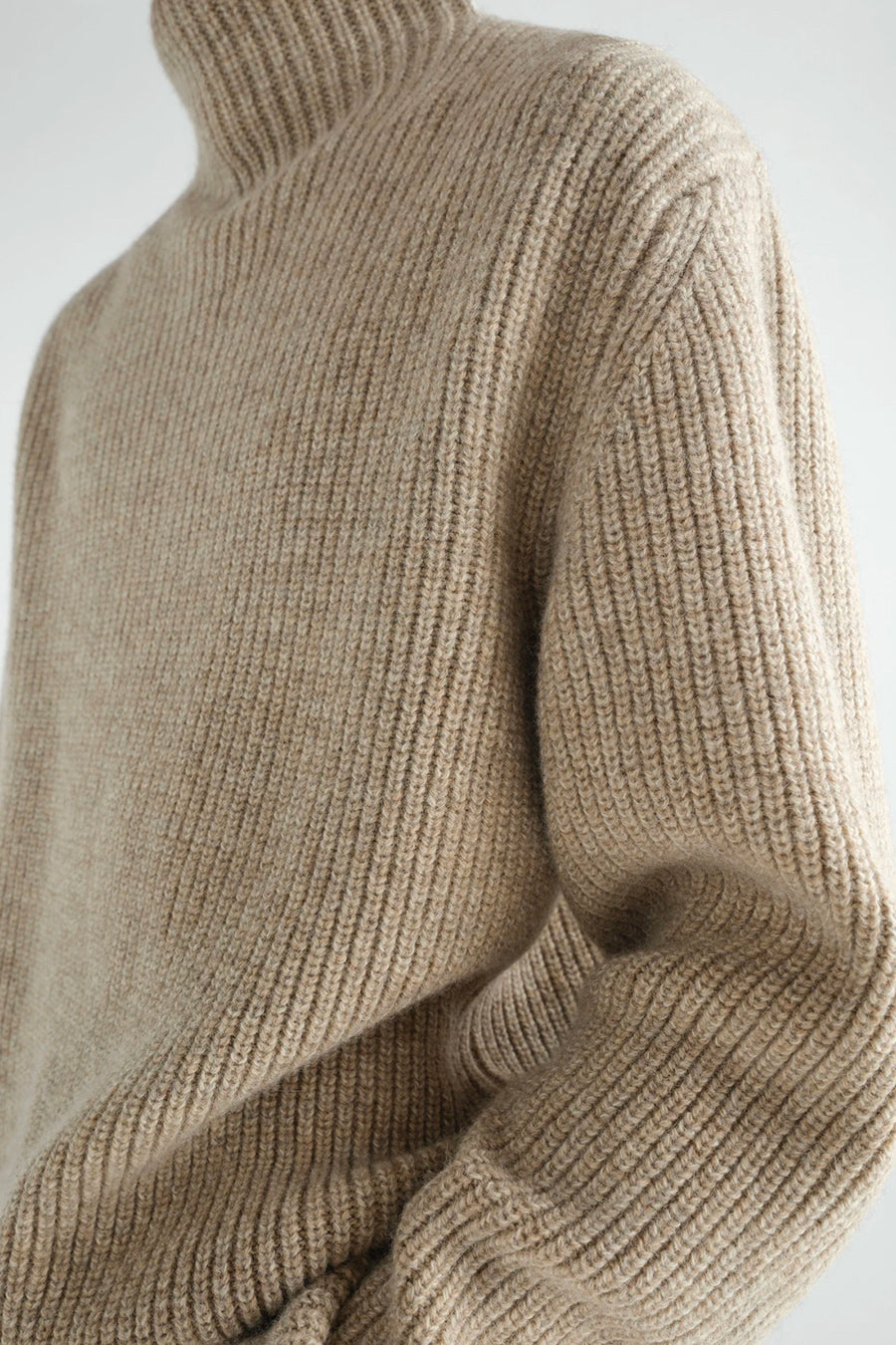 LEMAIRE - PULL HIGH NECK SWEATER BEIGE - LE LABO STORE