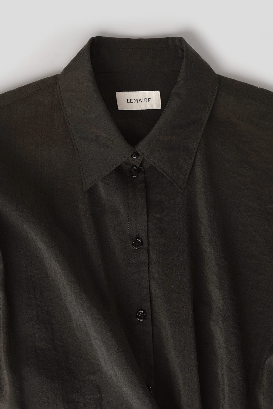 LEMAIRE - ROBE TWISTED À COL DROIT ESPRESSO - LE LABO STORE