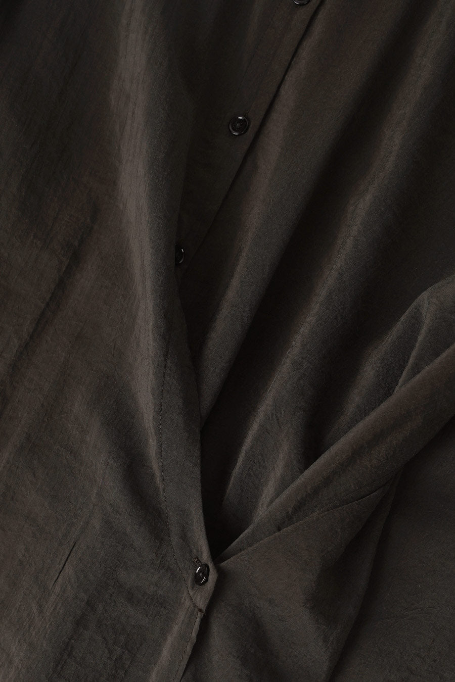 LEMAIRE - ROBE TWISTED À COL DROIT ESPRESSO - LE LABO STORE