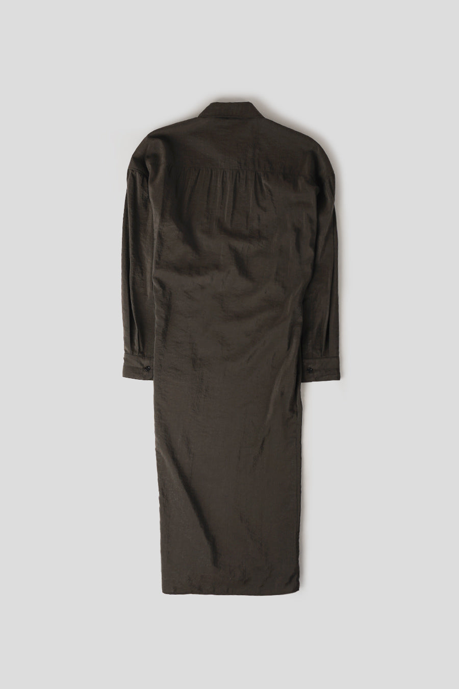 LEMAIRE - ROBE TWISTED À COL DROIT ESPRESSO - LE LABO STORE