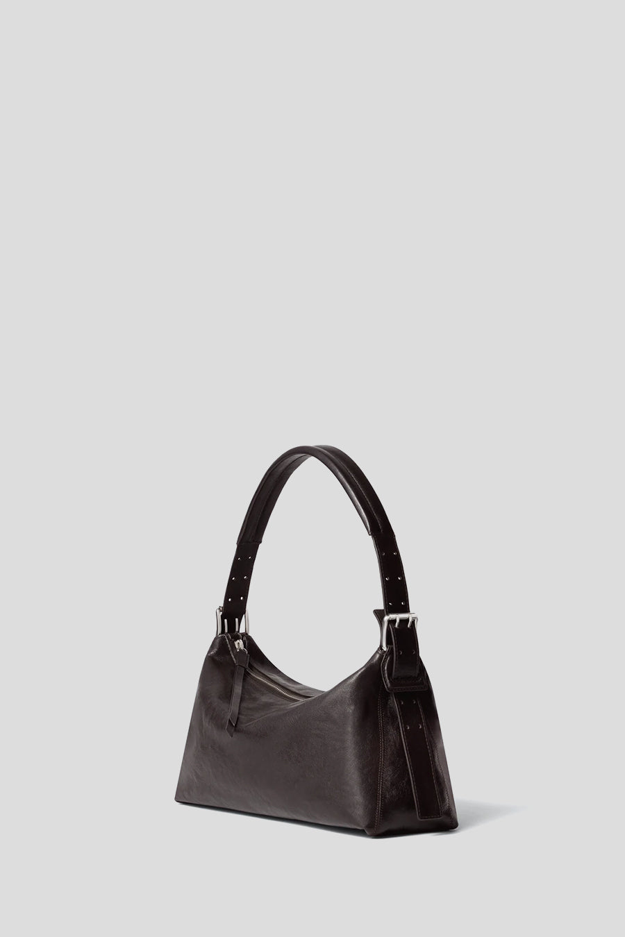LEMAIRE - DARK CHOCOLATE BELTED BAGUETTE BAG - LE LABO STORE