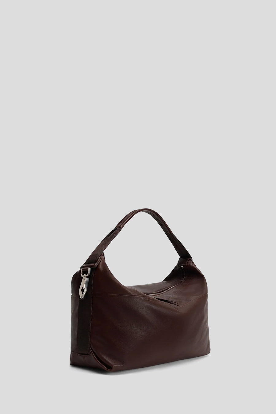 LEMAIRE - SAC BERLINGOT HOBO EN CUIR ESPRESSO - LE LABO STORE
