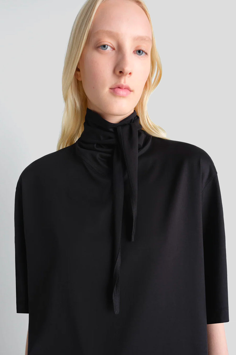 LEMAIRE - T-SHIRT FOULARD NOIR - LE LABO STORE