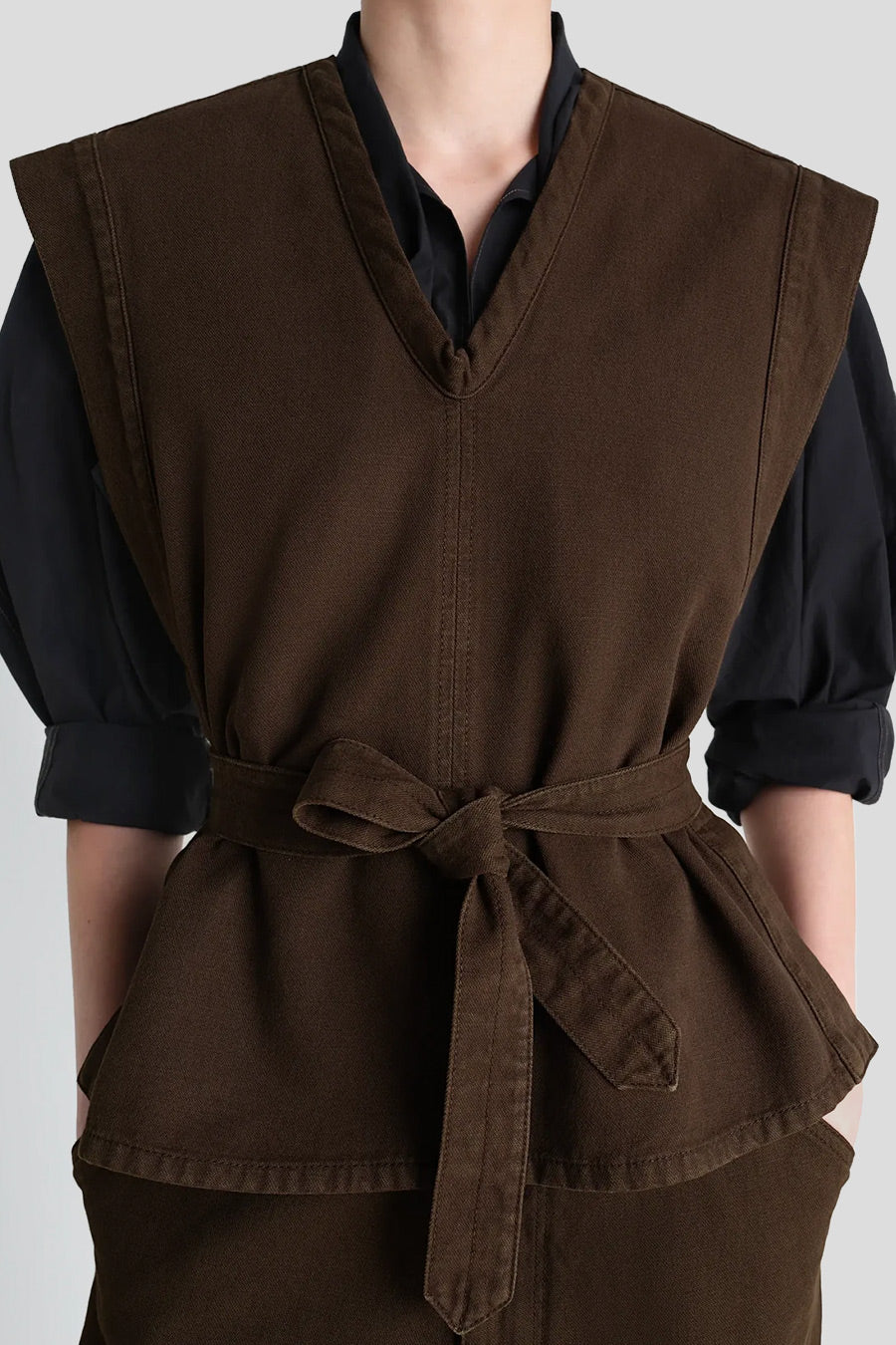 LEMAIRE - TOP CHASUBLE CACAO - LE LABO STORE