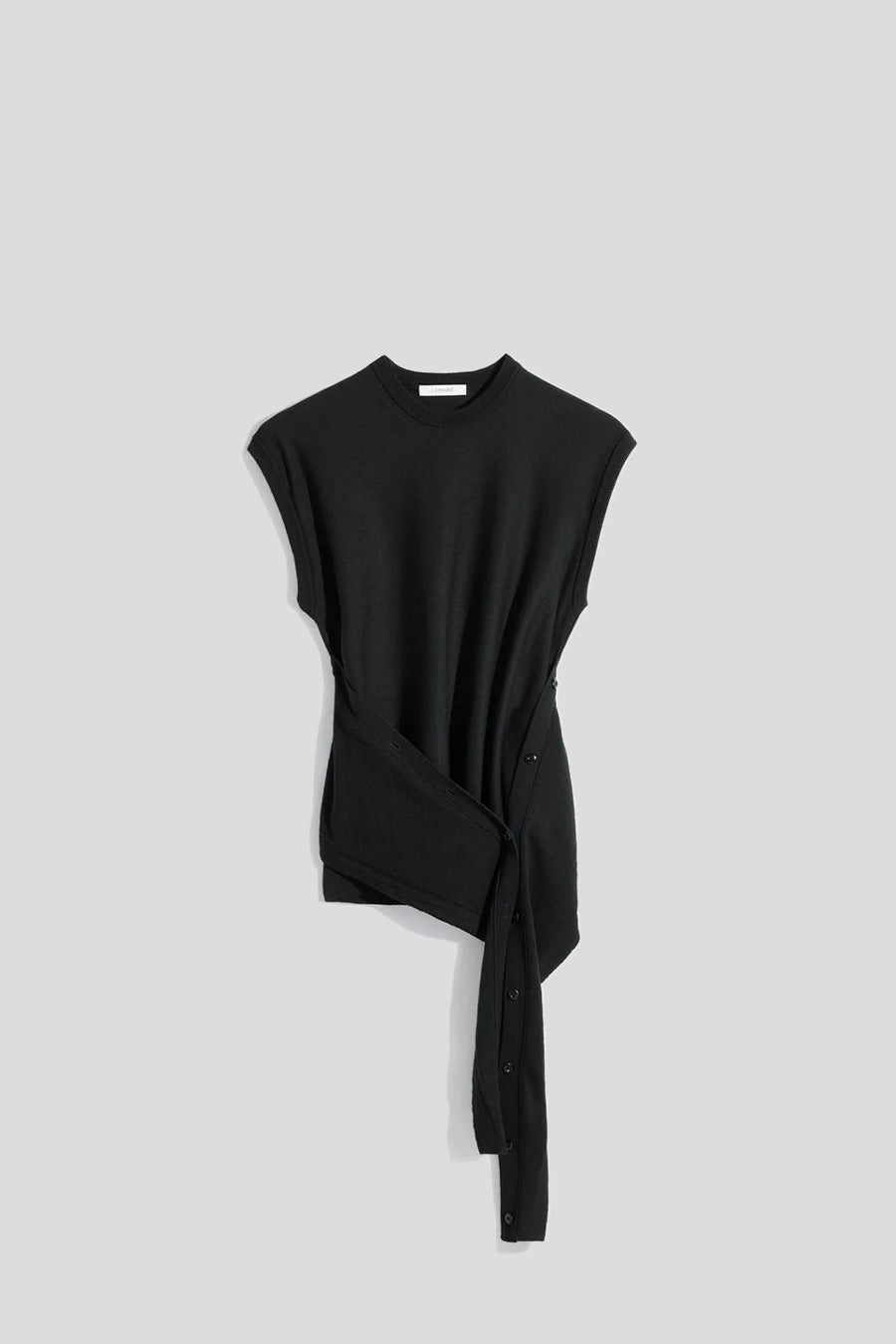 LEMAIRE - TOP SLEEVELESS BUTTONED NOIR - LE LABO STORE