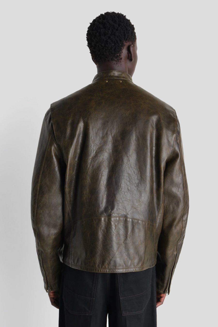 LEMAIRE - VESTE BOXY BIKER BRONZE - LE LABO STORE