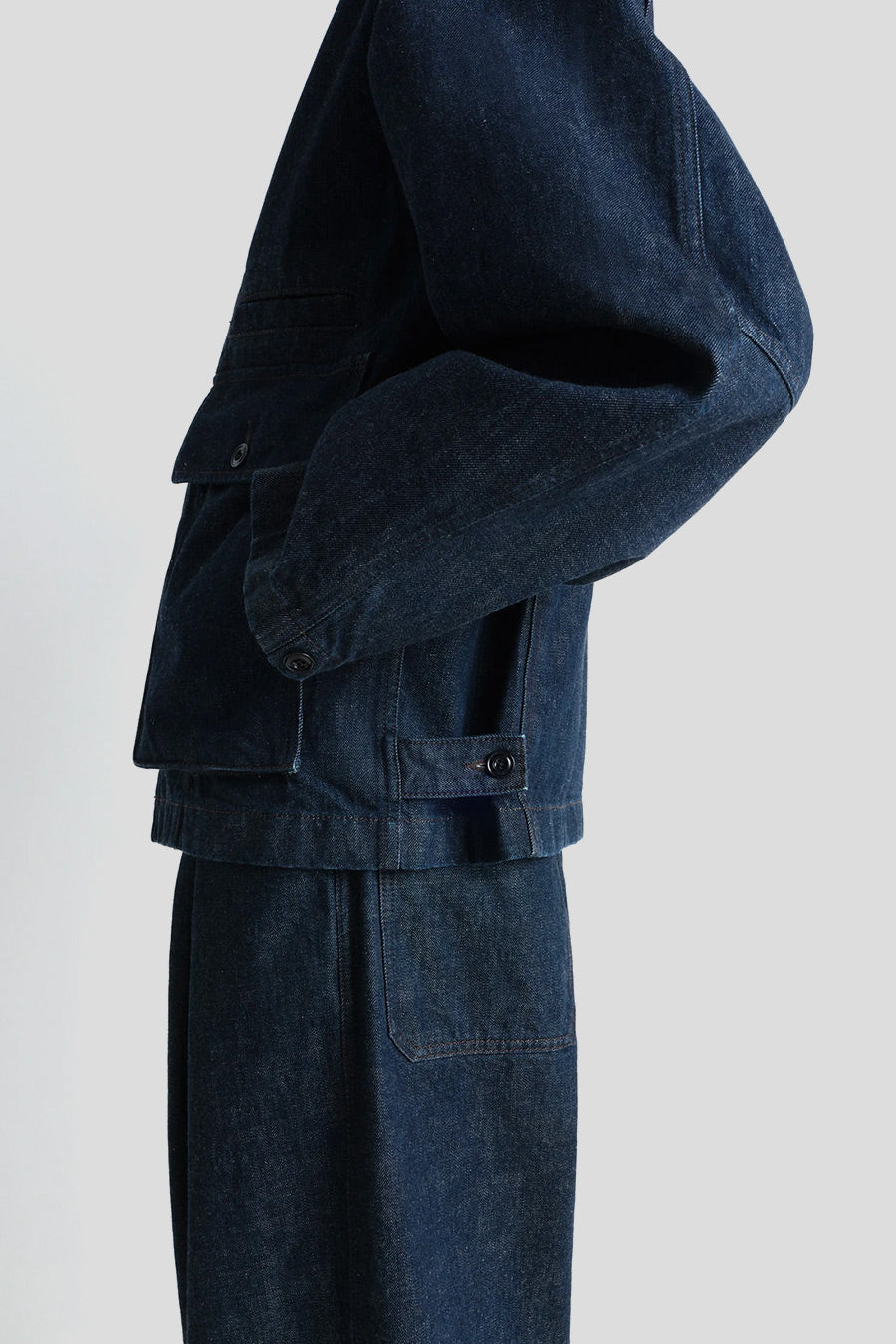 LEMAIRE - DENIM INDIGO BOXY JACKET  - LE LABO STORE