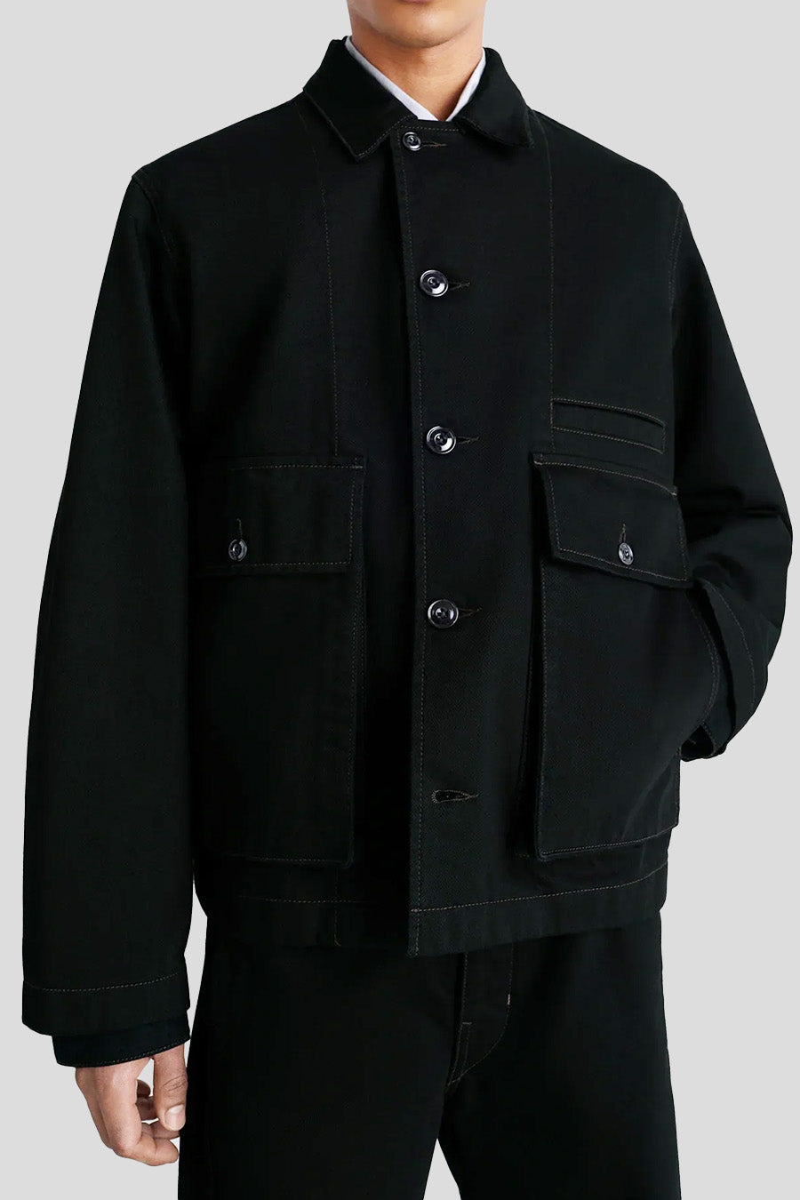 LEMAIRE - VESTE BOXY NOIRE - LE LABO STORE