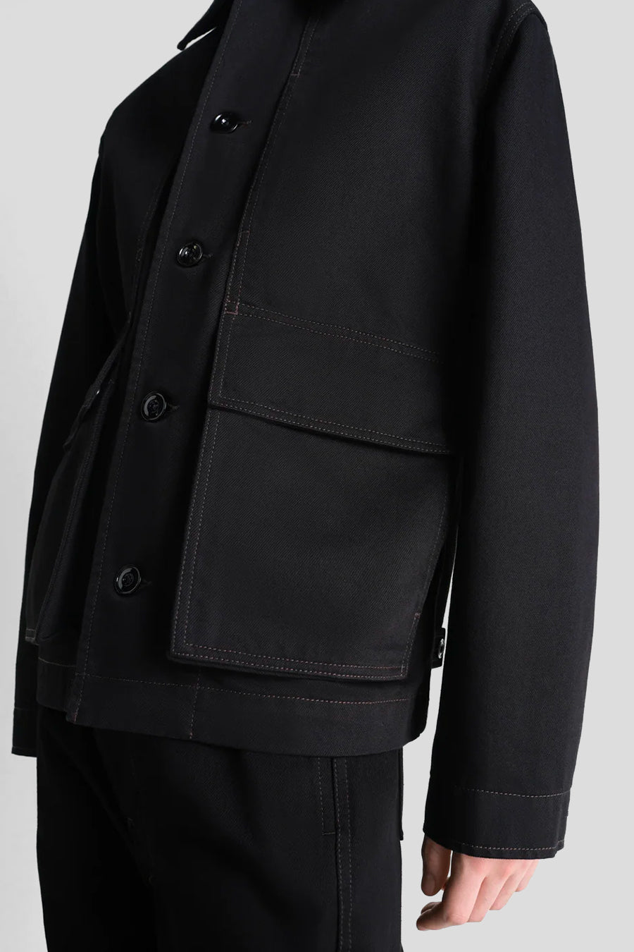 LEMAIRE - VESTE BOXY NOIRE - LE LABO STORE