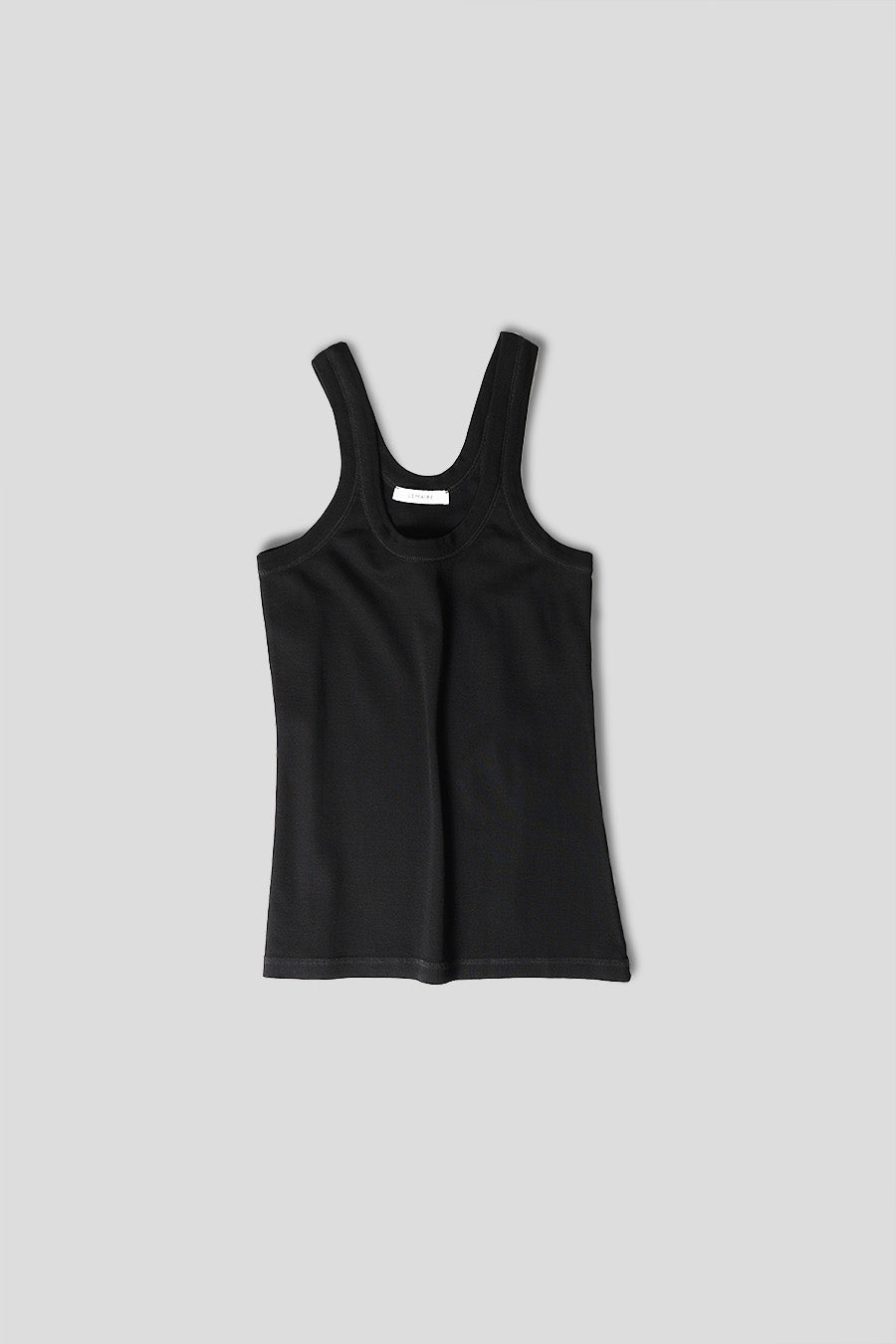 LEMAIRE - BLACK RIBBED TANK TOP - LE LABO STORE