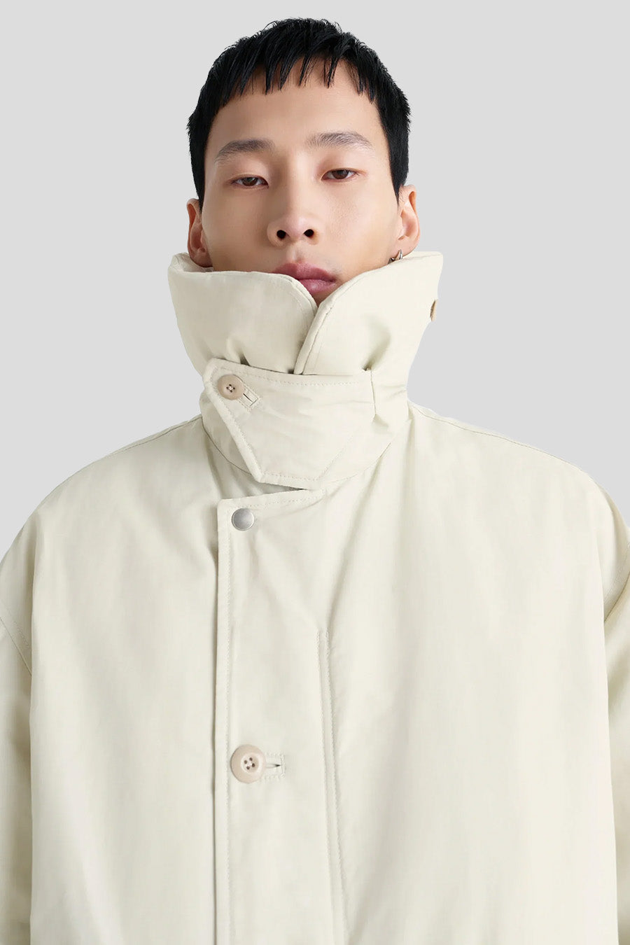 LEMAIRE - DOUDOUNE MATELASSÉE BLANC CASSÉ - LE LABO STORE