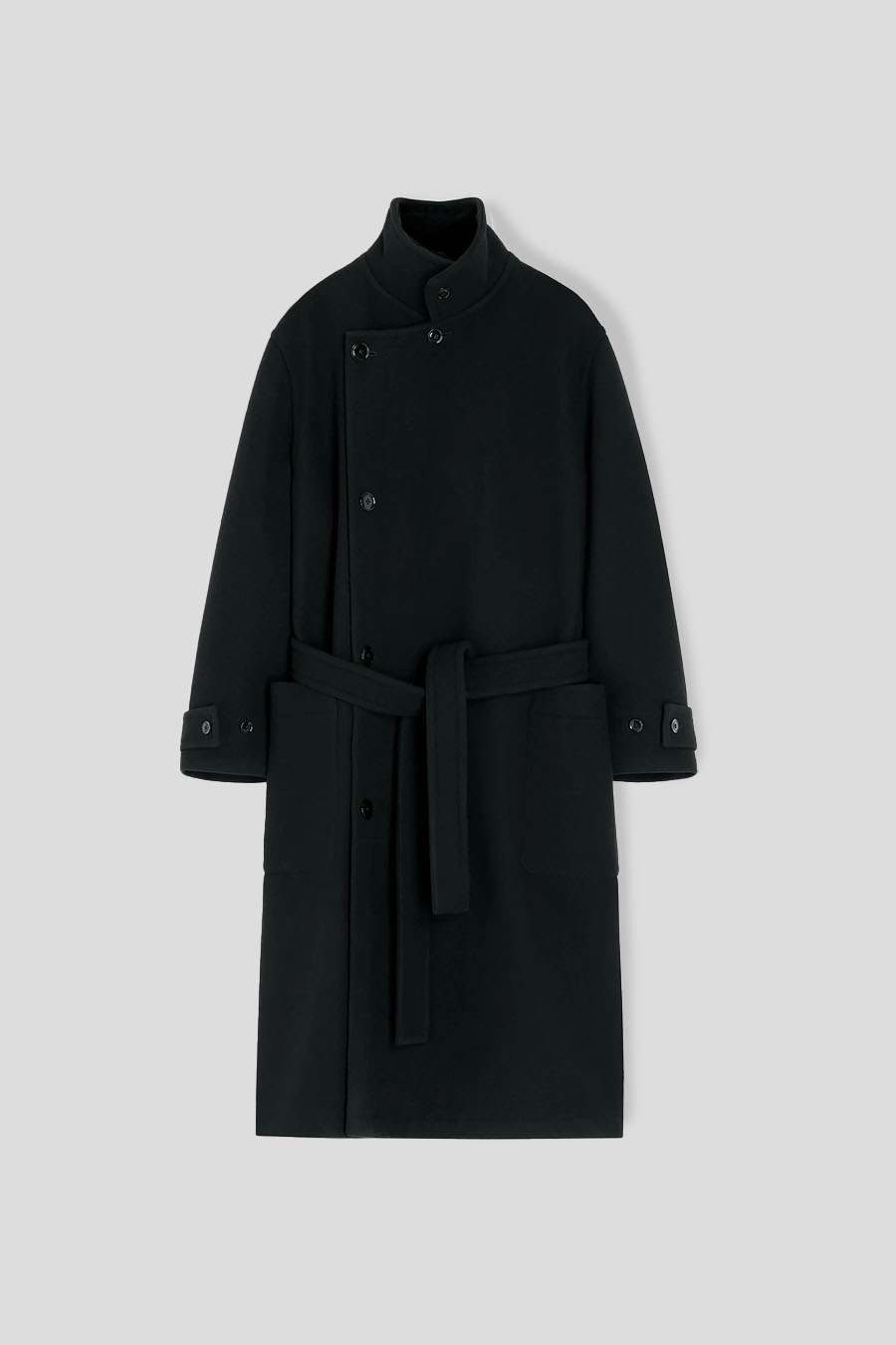LEMAIRE - BLACK WRAP COAT – LE LABO STORE