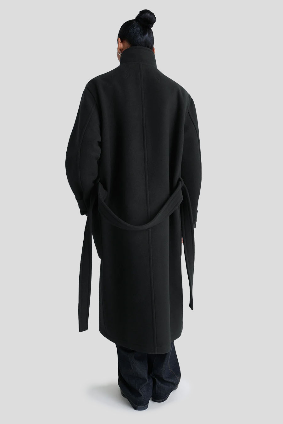 LEMAIRE - BLACK WRAP COAT – LE LABO STORE