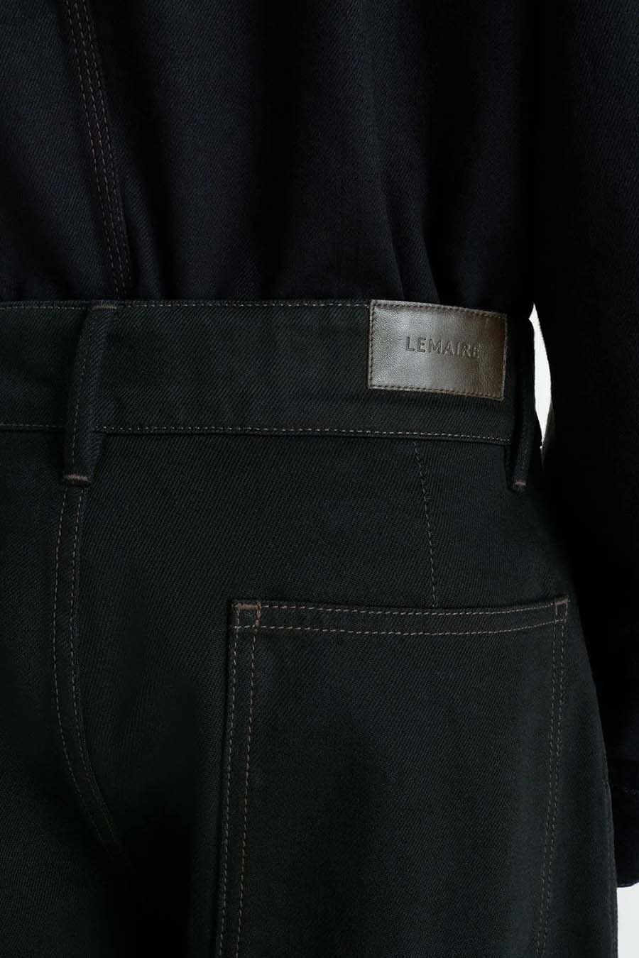 LEMAIRE - PANTALON MAXI BARREL WORKWEAR NOIR - LE LABO STORE