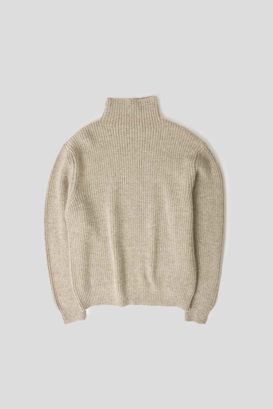 LEMAIRE - PULL À COL MONTANT BEIGE - LE LABO STORE
