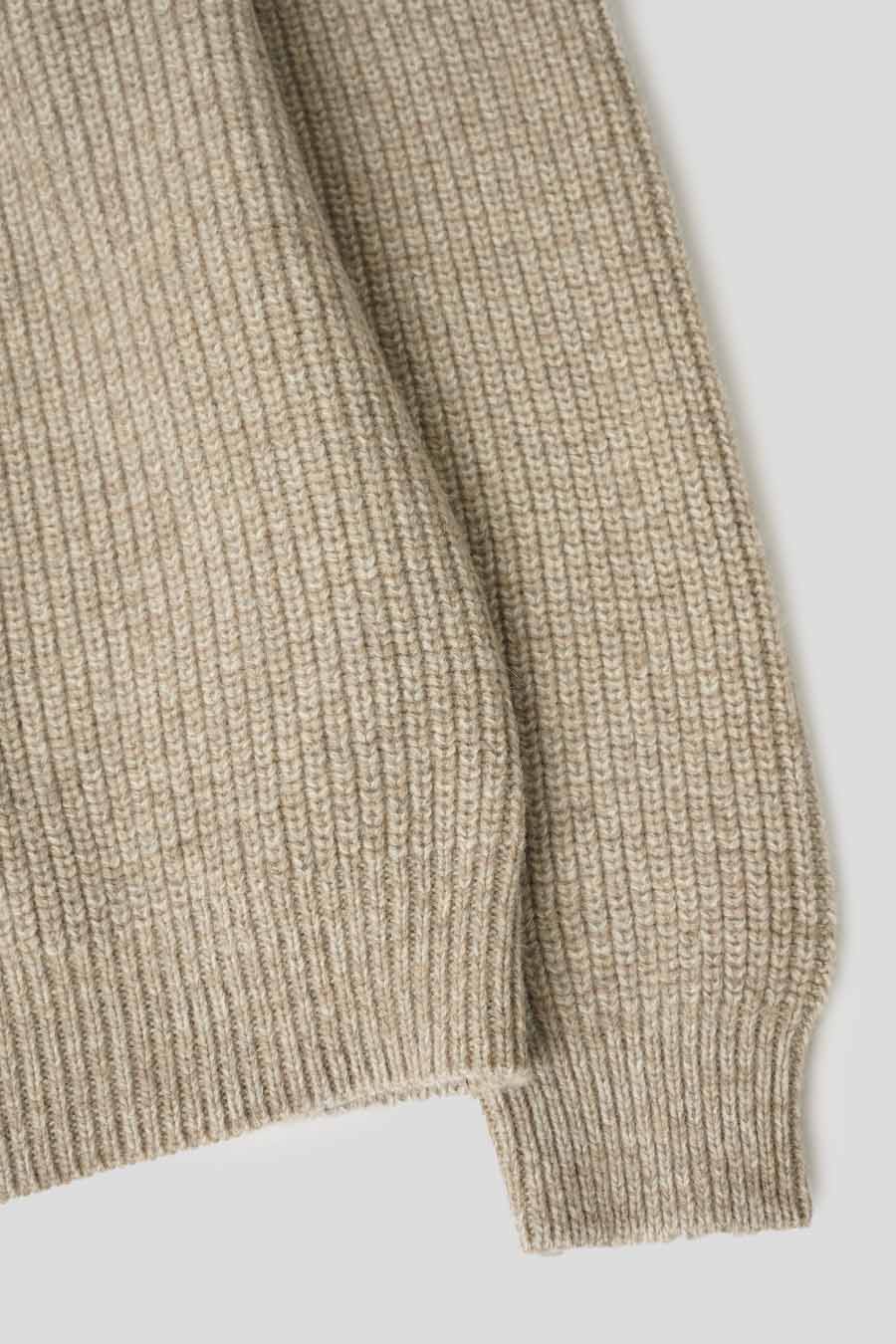 LEMAIRE - PULL À COL MONTANT BEIGE - LE LABO STORE