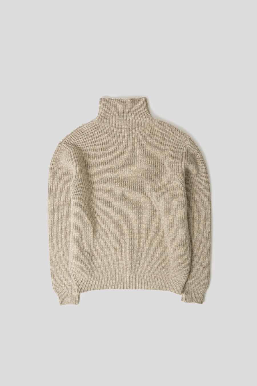 LEMAIRE - PULL À COL MONTANT BEIGE - LE LABO STORE