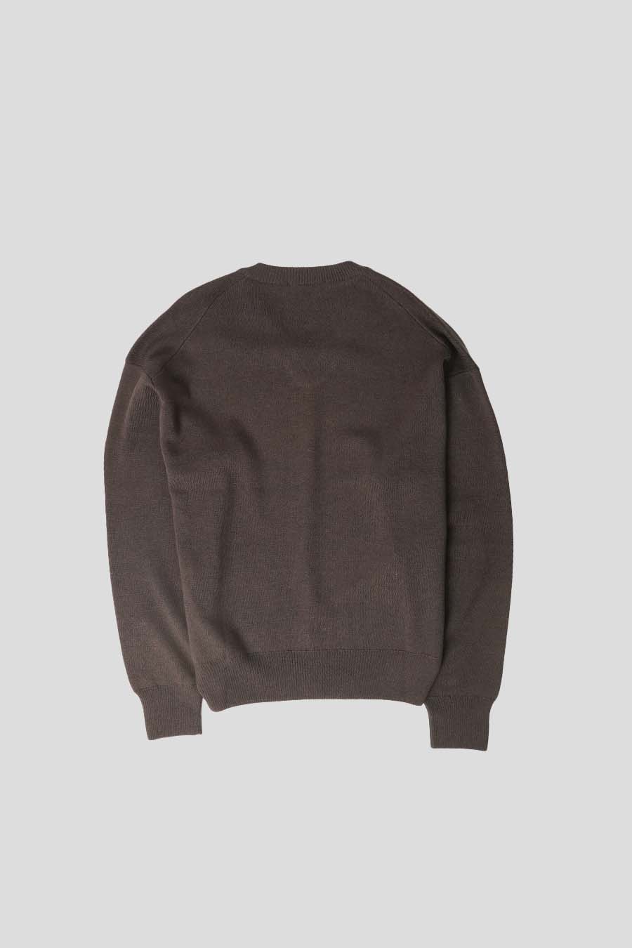 LEMAIRE - PULL À ENCOLURE EN V CACAO FONCÉ - LE LABO STORE