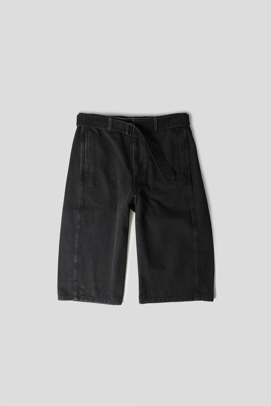 LEMAIRE - TWISTED BELTED SHORTS BLEACHED BLACK - LE LABO STORE